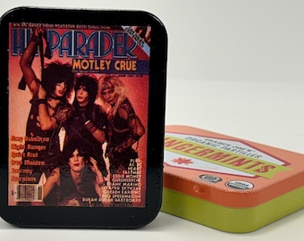 80's Rock Magazine Clipping Tin