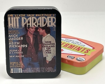 80's Rock Magazine Clipping Mint Tin