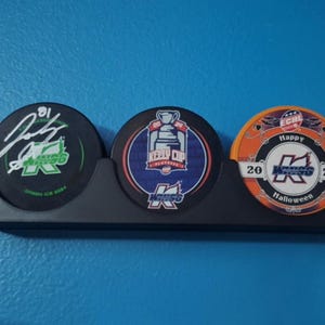 Archivo de impresión 3D para exhibición de discos de hockey