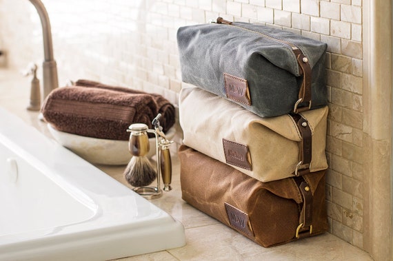 personalized mens dopp kit