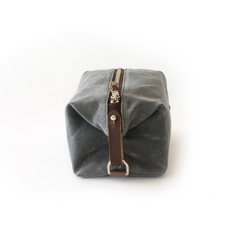 Personalized Waxed Canvas Dopp Kit Expandable Toiletry Bag Etsy UK