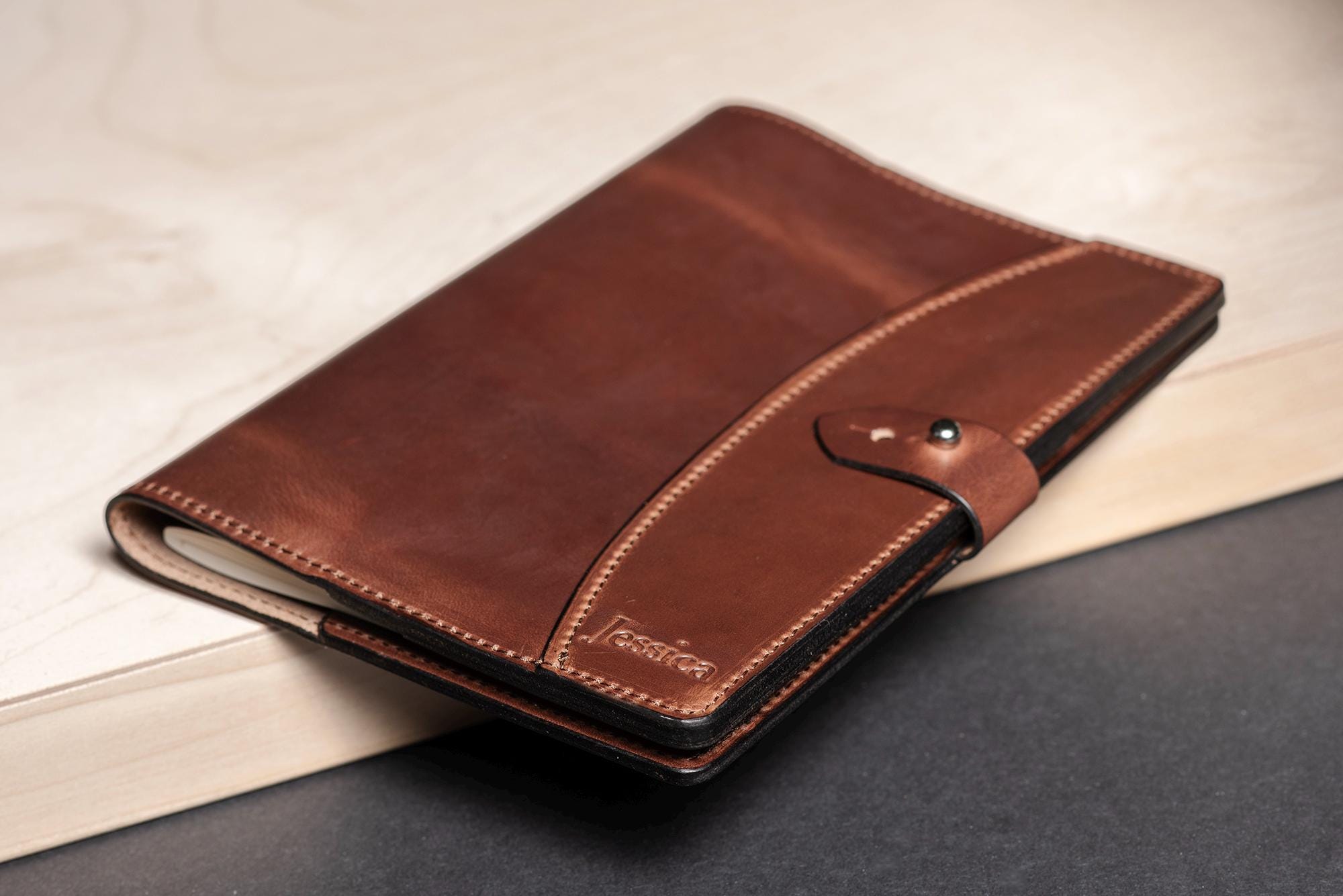 Personalized Heritage A5 Fine Leather Journal - Standard 