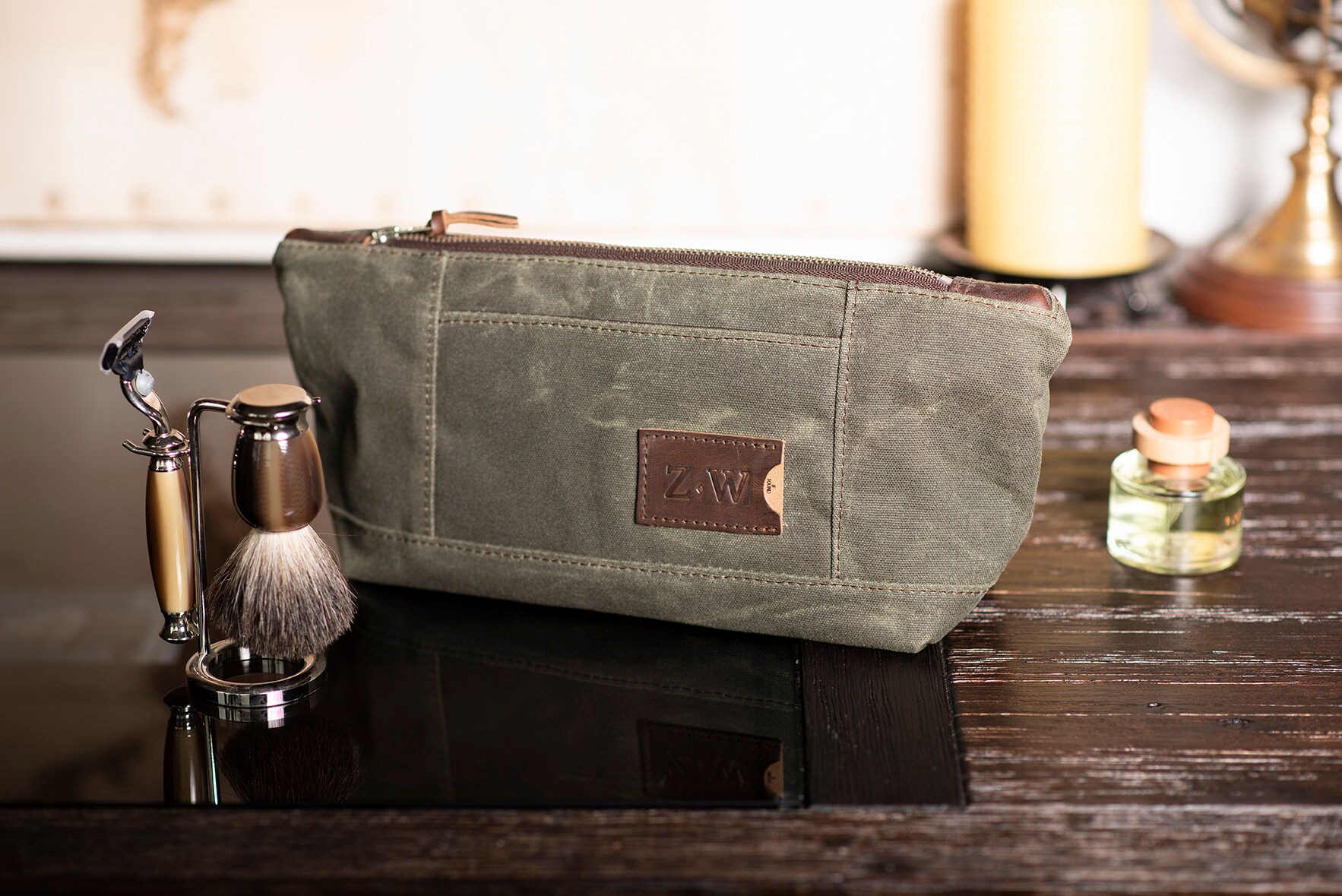 Monogrammed Toiletry Bag Personalized Toiletries Bag Large Etsy