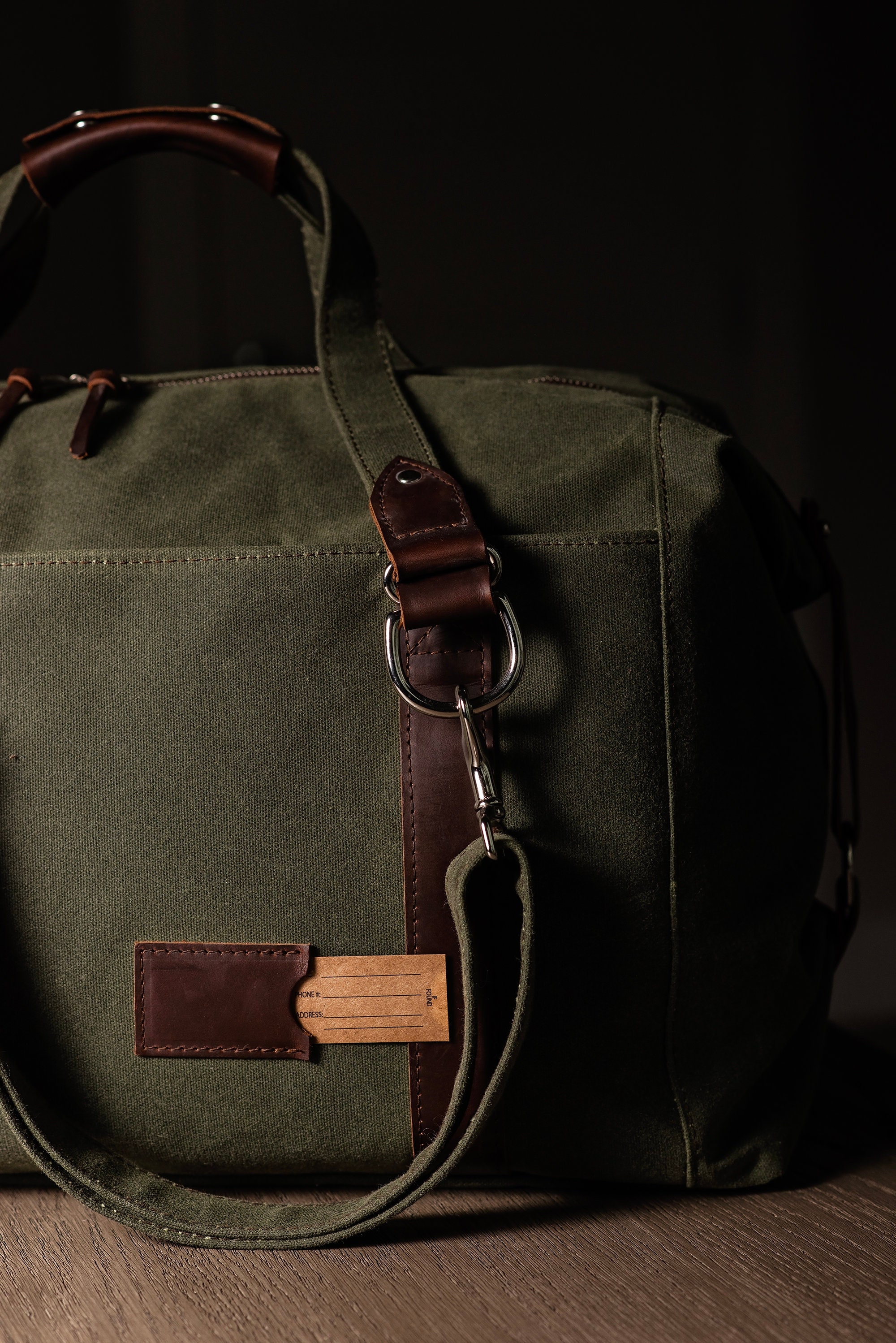 Weekender Duffle Bag for Men: Folding Waxed Canvas Duffle Bag -  Denmark