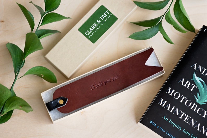 Image for Personalized Custom Leather Bookmark