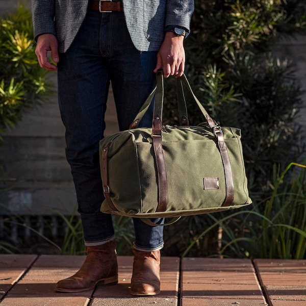 Canvas Duffle Bag Etsy