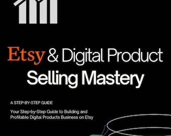 Etsy och digital produktförsäljning – checklista för arbetsbok på 40 sidor, nedladdningsbar pdf-fil
