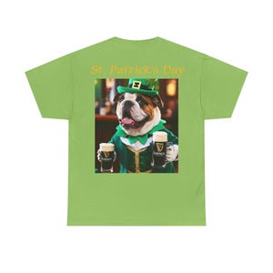 T-shirt drôle en coton pour chien Guiness de la Saint-Patrick