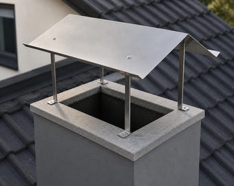 Chapeau de cheminée en acier inoxydable AISI 304, résistant aux acides, chapeau de cheminée, couvercle de cheminée résistant à la pluie