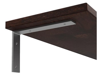Support d'étagère en acier inoxydable - support mural moderne pour étagères 20-40 cm, soudé, solide, pour la maison, le bureau et le magasin