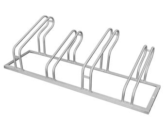 Porte-vélos 4 places en acier inoxydable | simple face | pour roues de 20 à 29 pouces | résistant à la corrosion et au vandalisme