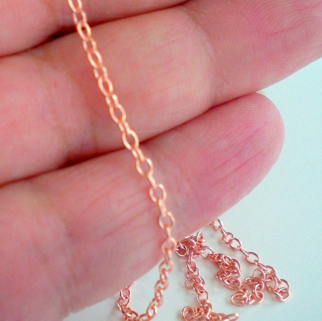 Unfinished Delicate Copper Cable Chain Bulk GCC-107