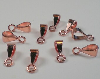 Small Bails 10mm Bright Pure Copper 10 pcs. GC-143