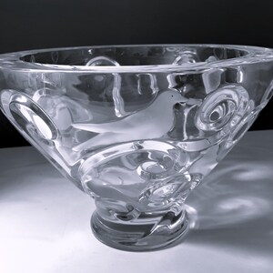 Glass bird bowl lalique - Etsy 日本