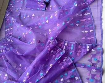 Purple Muslin Jamdani Saree: Handcrafted Bengal Festive Wear