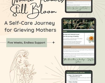 Healing Self-Care Guide for Grieving Mothers | Pregnancy Loss Therapy Resource Miscarriage Support | Daily Grief Journal | Self-Care Journal