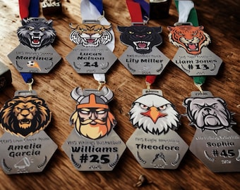 Personalized Sports Medal Stainless Steel Award Design Special Premium Quality Athletic Recognition Team Achievement Custom Mascot School