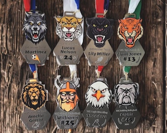 Steel Medal Academic Achievement Award Ceremony Special Student Recognition Premium School Graduation Honor Roll Customizable