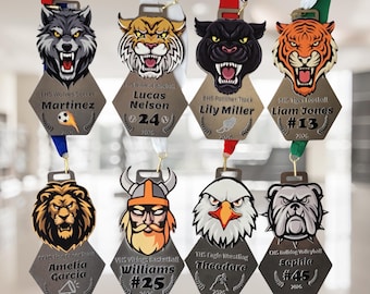 Custom FBLA Medal Special Award Premium Quality Stainless Steel Hexagon Design Business Leader Recognition Capstone Achievement Championship
