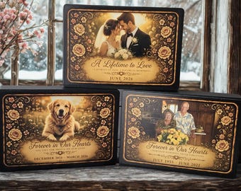 Memorial Photo Lightbox Wedding Gift Anniversary Keepsake Remembrance Display Family Memorial Pet Tribute Lost Loved One Remembrance Gift