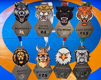 Personalized Wrestling Achievement Medal Student Recognition Award Ceremony Graduation Gift Special Award Premium Quality Championship Medal
