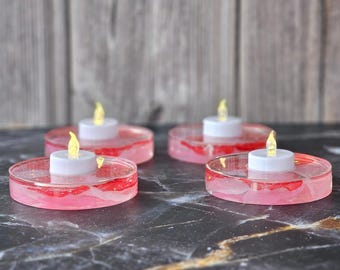 Tealight Holder for Wedding Gift Idea for Bride Table Decor Light Accent Candle Holder with Flower Petal Design Table Centerpiece