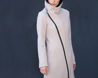 high neck collar jacket