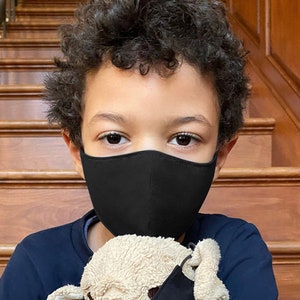 Child face mask with filter pocket, Kids mask, Protective mask with filter, Cotton mask with nose bridge, Marcella MA1512 image 3