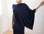 Statement Sleeve Cocktail Dress Midi Dress Off The Shoulder Dress Evening Dress Designer Dress Marcellamoda - MD1217