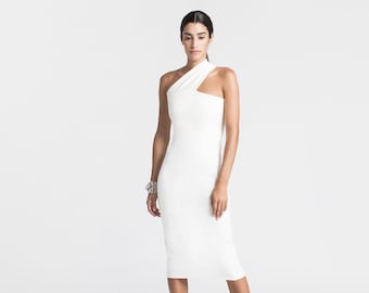 white cocktail dress outfit