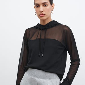 SHEER AIRY ZIP HOODIE クラネ　サイズ1 CLANE SHEER AIRY ZIP HOODIE