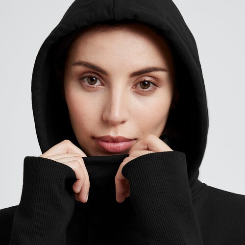 Oversized Hoodie, Turtleneck Sweatshirt, Sweatshirt with shops Gaiter Mask, Hooded Tunic, Loungewear, Atlanta Sweatshirt, Marcella - MB1787