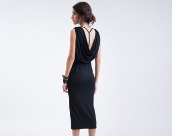 super low back dress