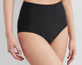 Black Swim Bottoms, Two-Piece Bathing Suit Briefs, High-Rise Bikini Bottoms, Women's Swim Briefs, Molly Swim Bottoms, Marcella - MU2056