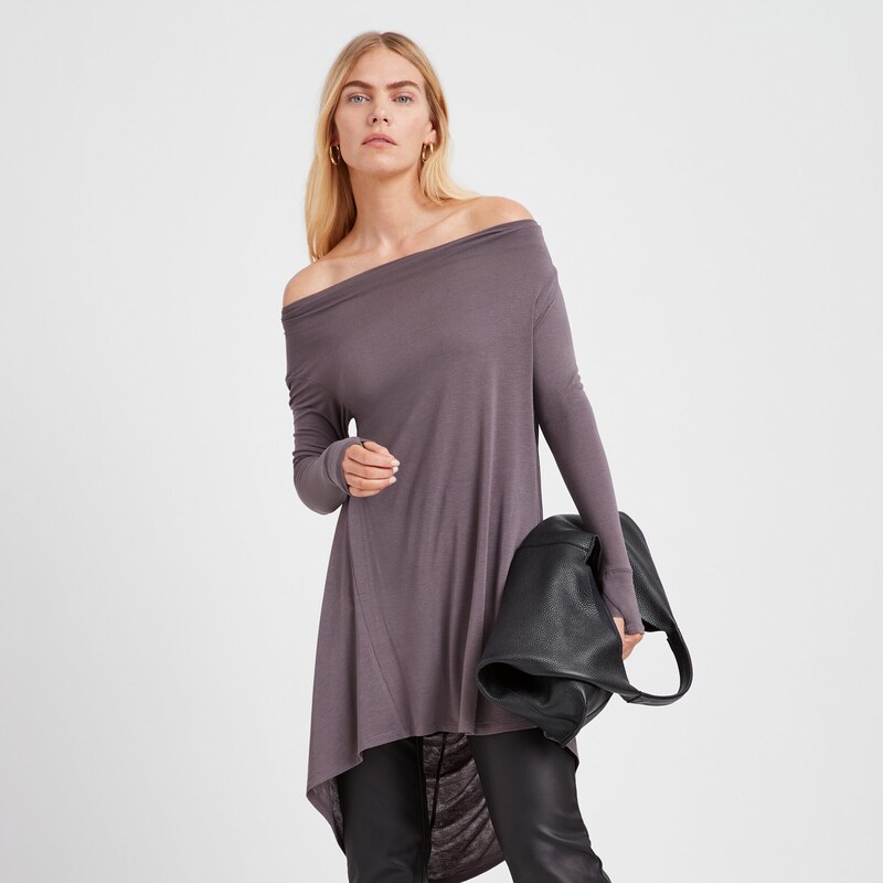 Cowl Neck Long Sleeve Tunic main image 1