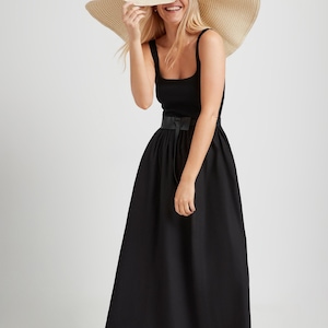 Black Tank Dress, Sleeveless Dress, Dress With Full Skirt, Black Dress for  Day, Sun Dress, Casual Dress, Clara Dress, Marcella - MD1841 - Etsy