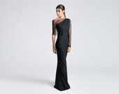 Black Ball Gown, Long Gown, Black Formal Gown, Black Elegant Dress, Evening Dress, Long Evening Gown, Long Dress, Valeria Dress, MD0738