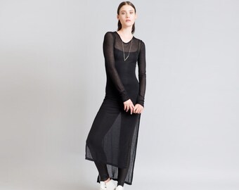 black tunic shirt dress
