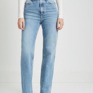 High Waisted Jeans, Relaxed Fit Jeans, Straight Leg Pants, Loose Fit Denim Pants, High Rise Pants, Francis Jeans, Мarcella MP1794 image 5