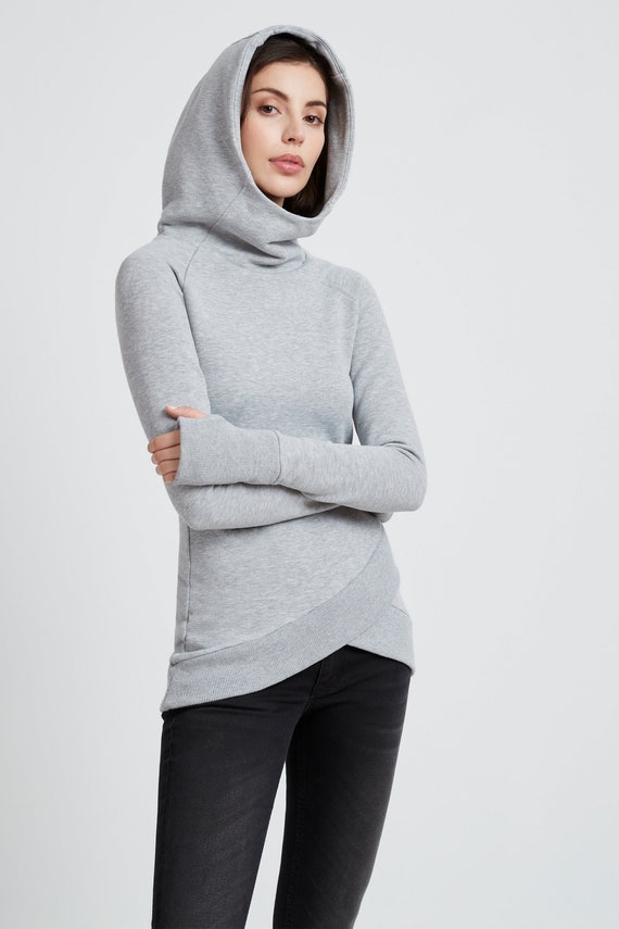 Womens Size Medium Hoodie Sweatshirt Long Womens Jumper Hooded
