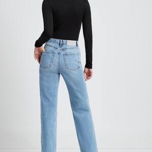 High Waisted Jeans, Relaxed Fit Jeans, Straight Leg Pants, Loose Fit Denim Pants, High Rise Pants, Francis Jeans, Мarcella MP1794 image 3