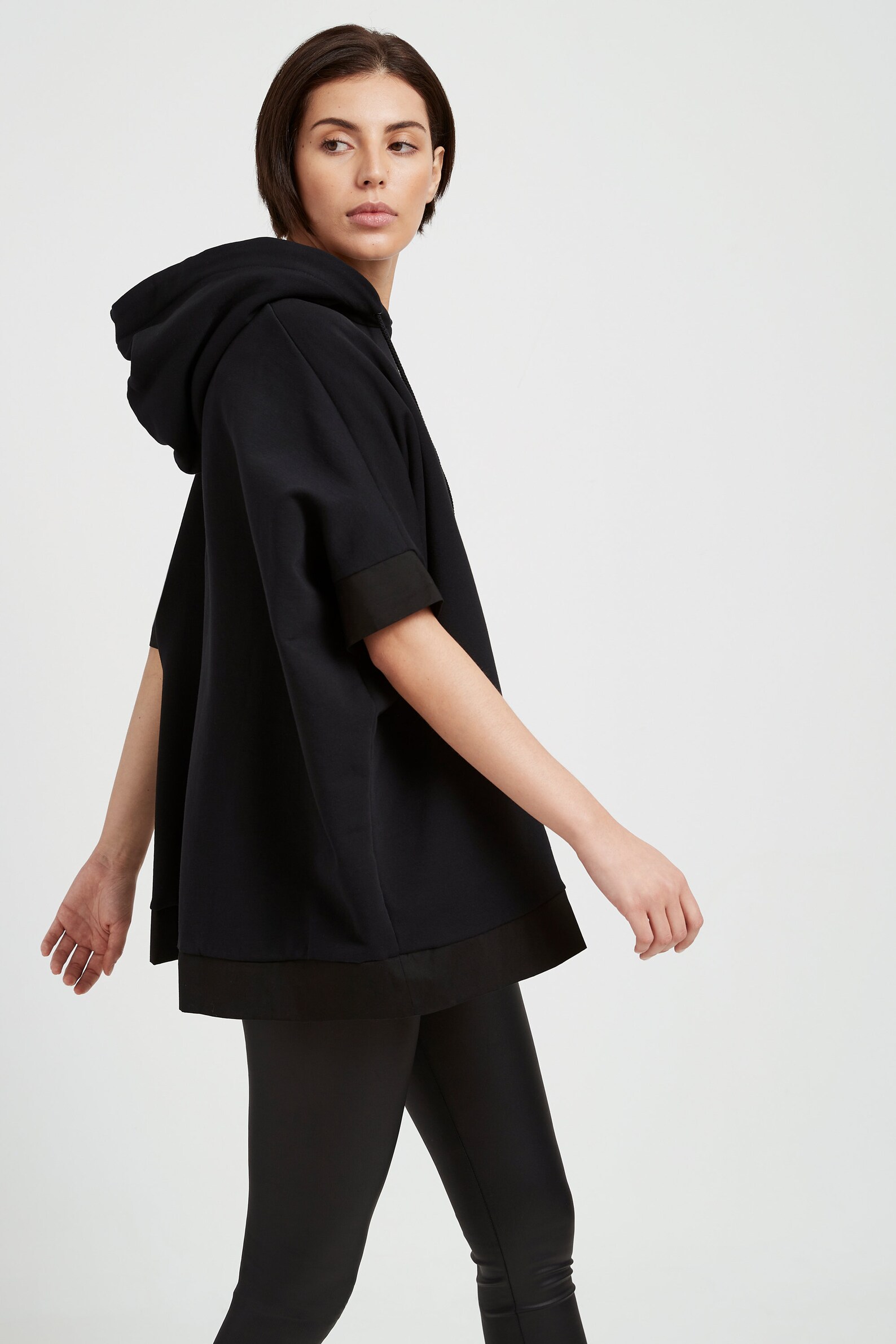 NEW Cropped Sleeve Hoodie Kimono Sleeve Sweatshirt Oversized Etsy