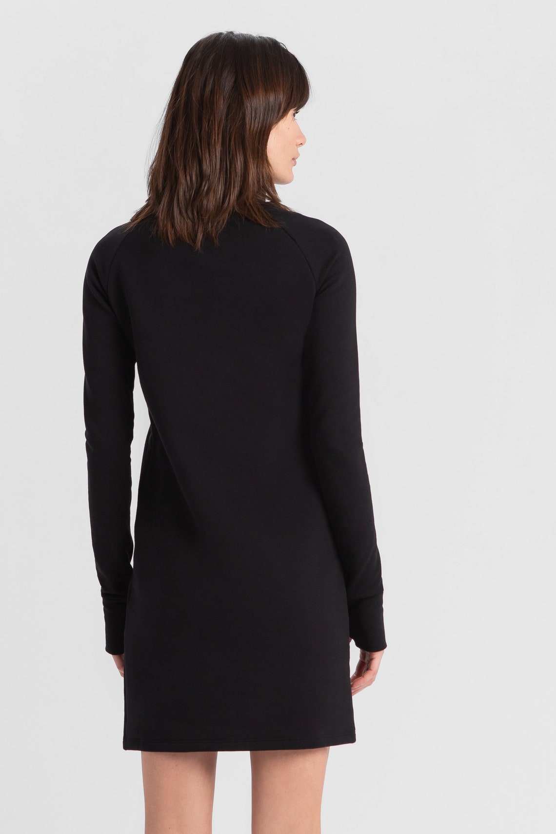 zip up sweatshirt dress