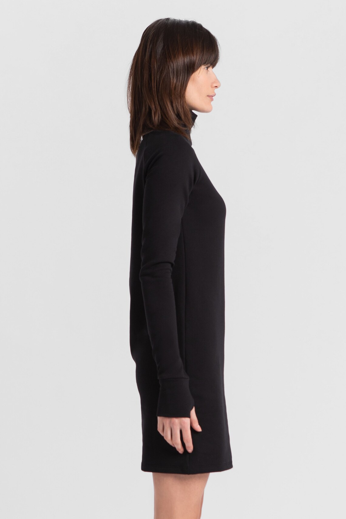 zip up sweatshirt dress