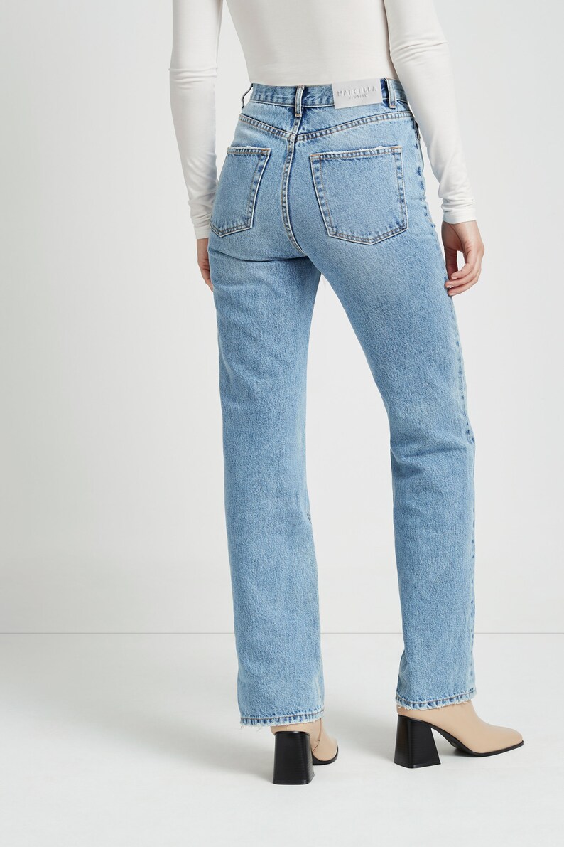 High Waisted Jeans, Relaxed Fit Jeans, Straight Leg Pants, Loose Fit Denim Pants, High Rise Pants, Francis Jeans, Мarcella MP1794 image 7