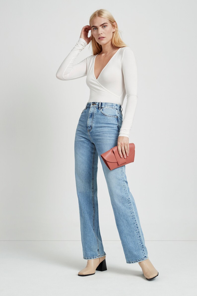 High Waisted Jeans, Relaxed Fit Jeans, Straight Leg Pants, Loose Fit Denim Pants, High Rise Pants, Francis Jeans, Мarcella MP1794 image 4