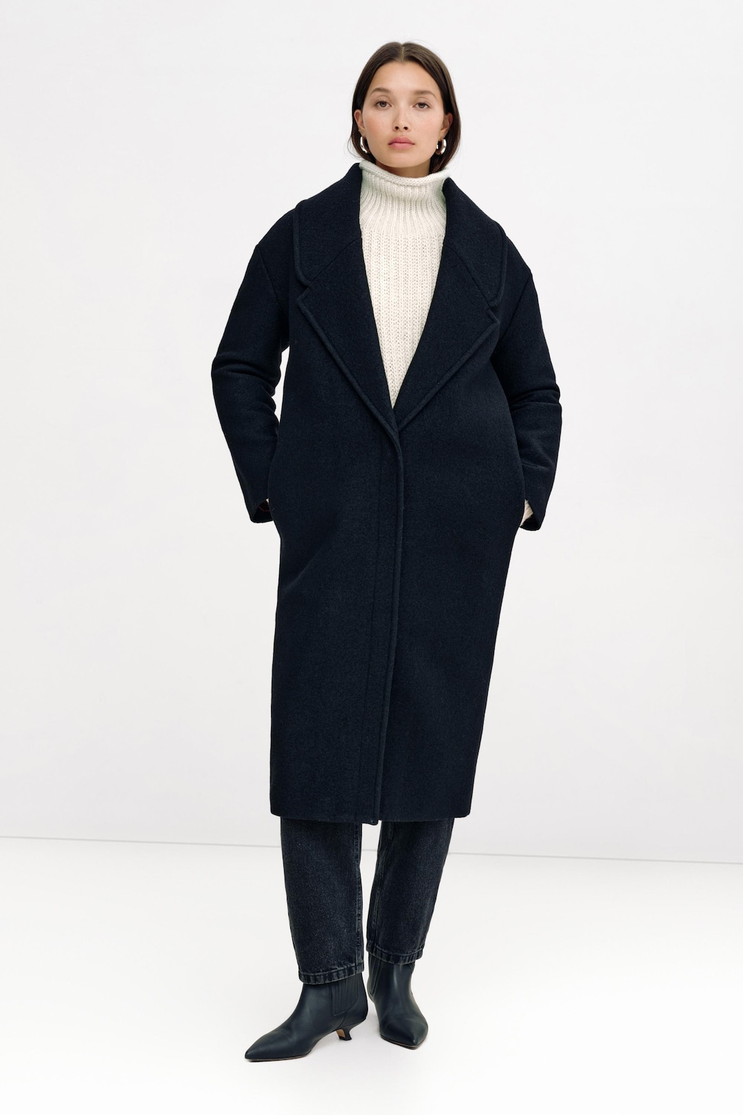 Cappotto Classico Cappotto Nero Motivi Best Cappotti Donna Motivi