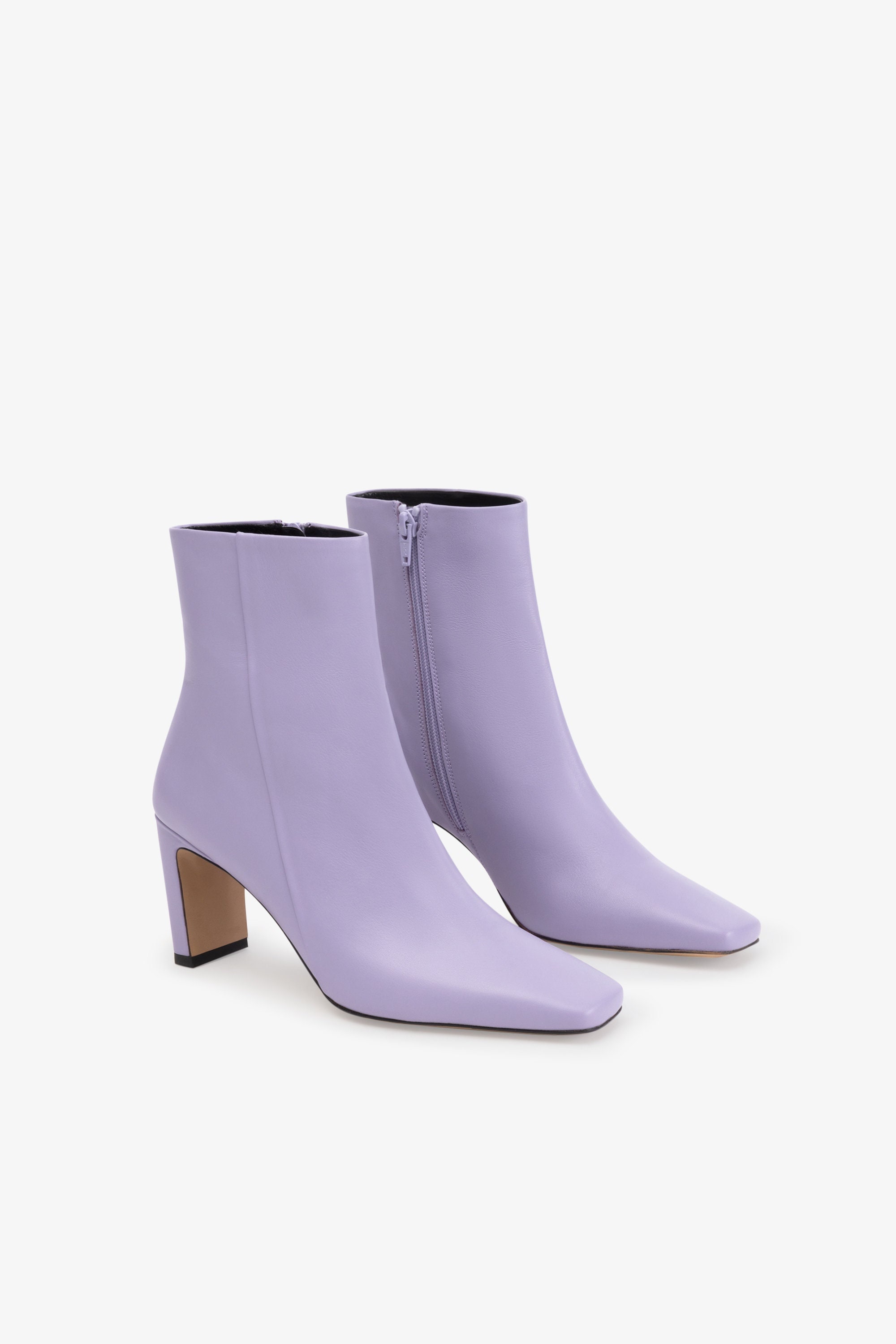 Lilac leather boots Clearance