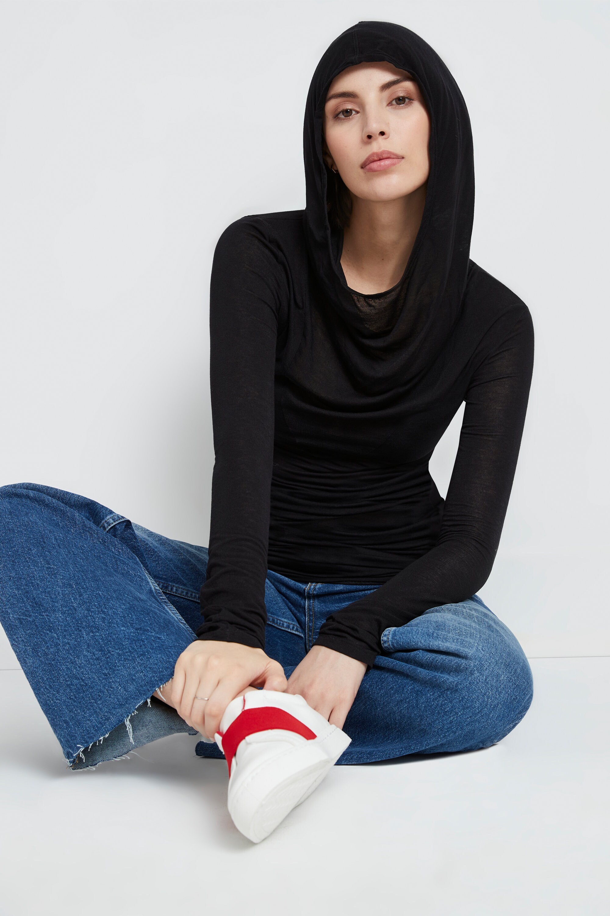 sheer long sleeve undershirt