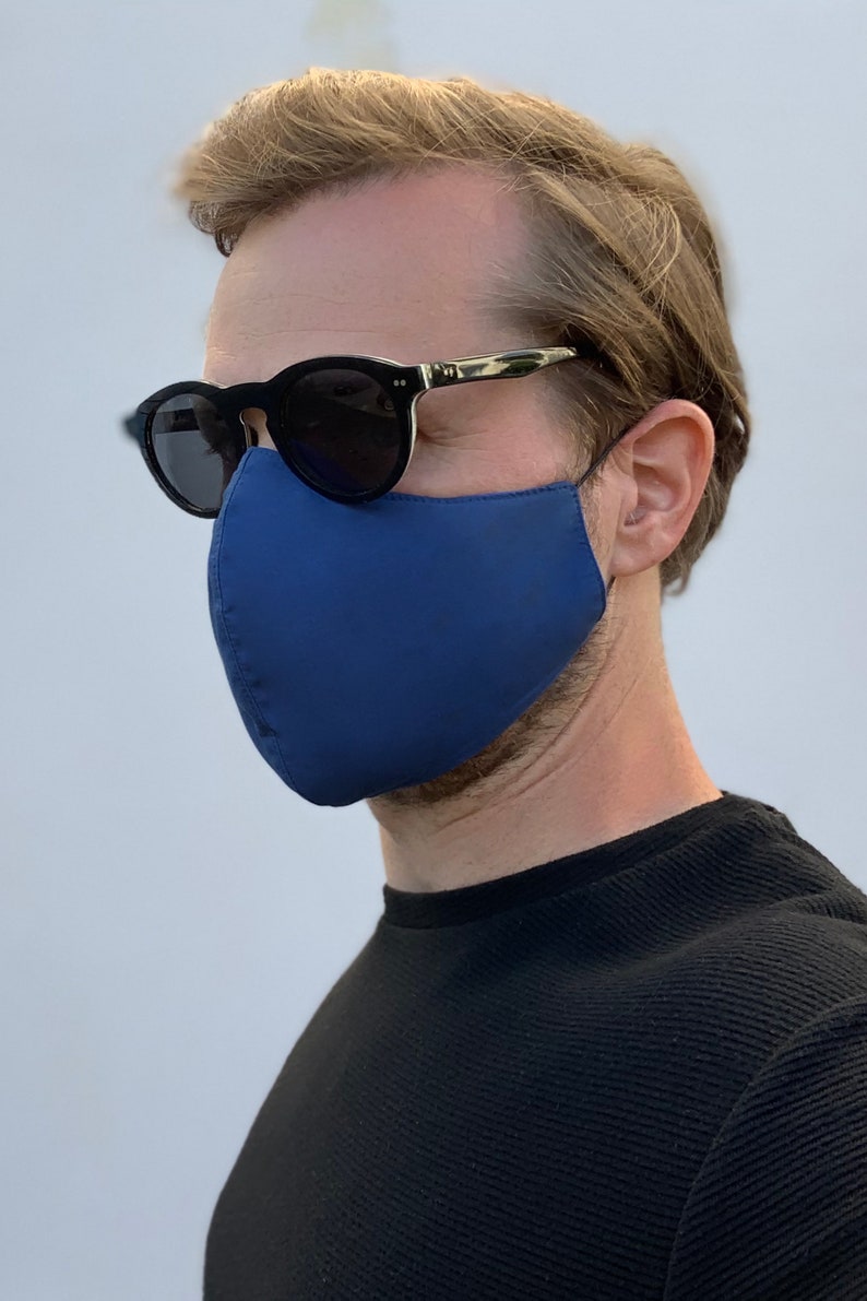 Extra Large Face Mask with Filter Cotton Facemask with Nose Etsy